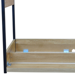 Письменный дизайнерский стол из дуба Айдельштедт 143х65х74 в стиле лофт, складной стол на металлических ножках