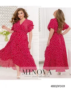 Платье 2439-малиновый Minova