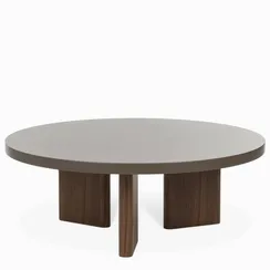 Кофейный стол Volare Ø100х37 см, тёмно-серый матовый