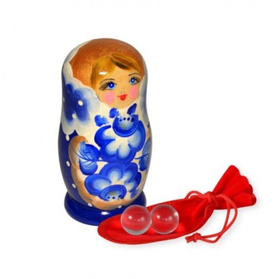 Шарики вагинальные из итальянского стекла (диаметр 2 см) (Цвет: прозрачный)