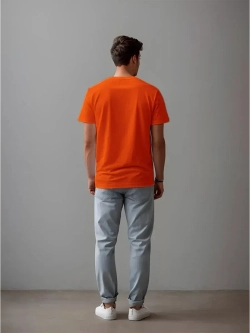 Футболка однотонная базовая хлопок унисекс Баракаттекс