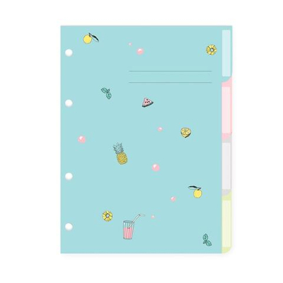 Разделитель листов на кольцах А5 4л. "JUICE PARTY" (Альт)