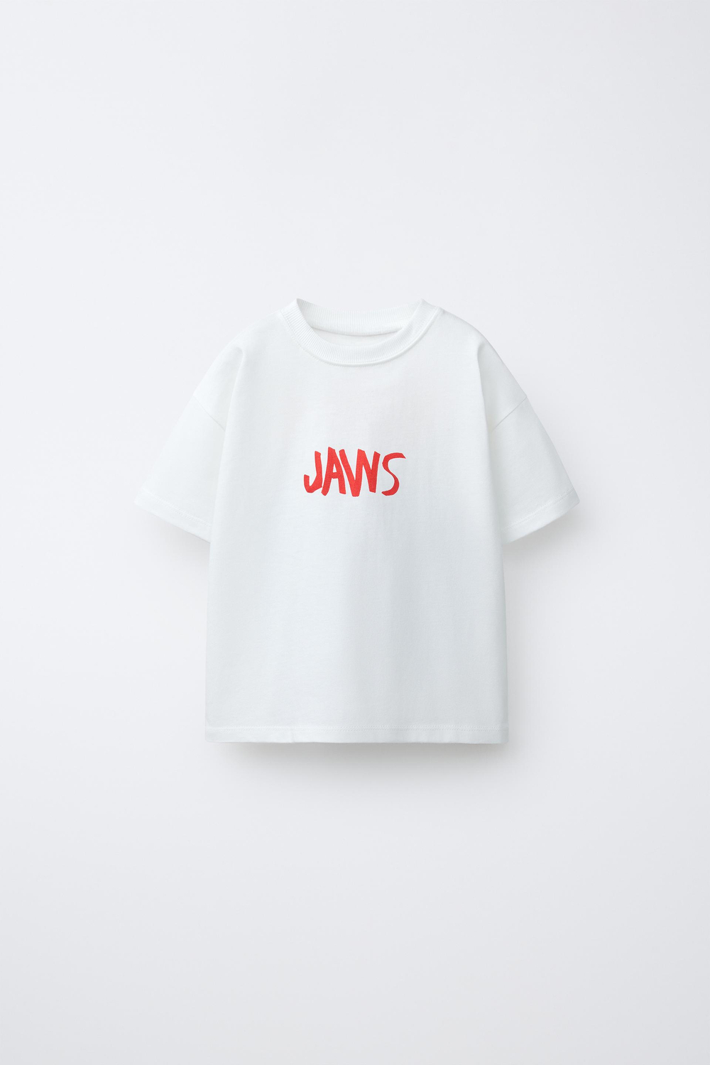 ZARA X DYLAN´S T-SHIRT CLUB ФУТБОЛКА C ИЛЛЮСТРАЦИЕЙ JAWS©, БЕЛЫЙ