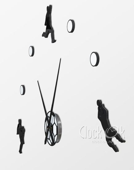 Настенные 3D часы Футбол