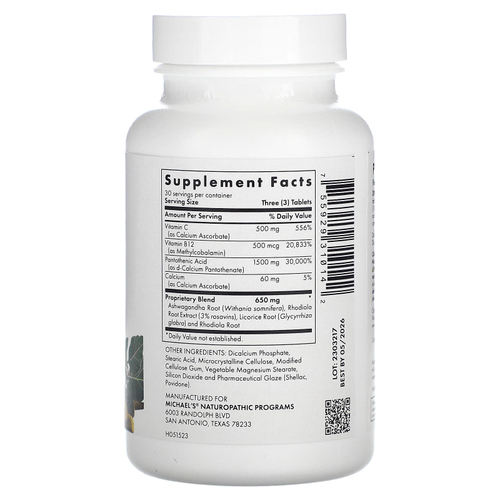 Michael's Health, Energy Adrenal Support, 90 вегетарианских таблеток