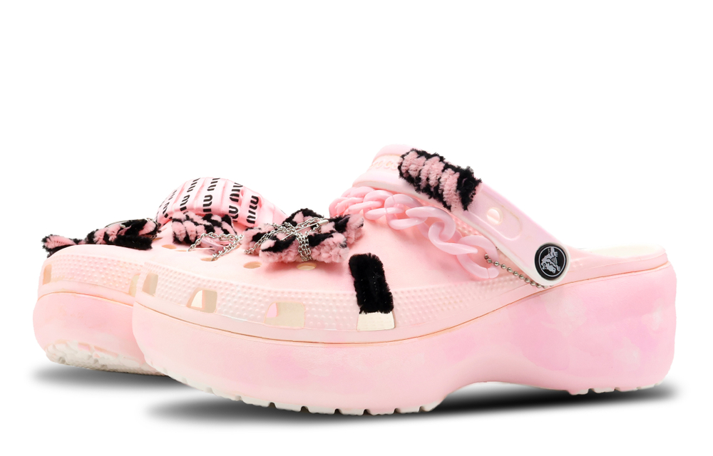 【Customized sneakers】 Crocs Classic clog sweetheart Beach Summer pink girl Fresh outdoor hole shoes Women's pink