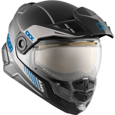 Шлем снегоходный CKX MISSION AMS EDL FULL FACE TRACKER, голубой матовый