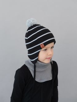 Шапка весенняя/осенняя вязаная КОДИ (Черный)
