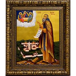 Макарий Унженский, Желтоводский преподобный. Икона на холсте.