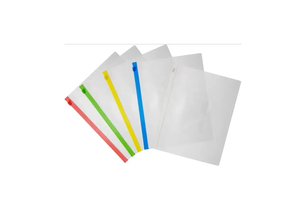 Папка на молнии А-5 LAMARK Zip 150 мк (196*250) проз. ассорти PE0418