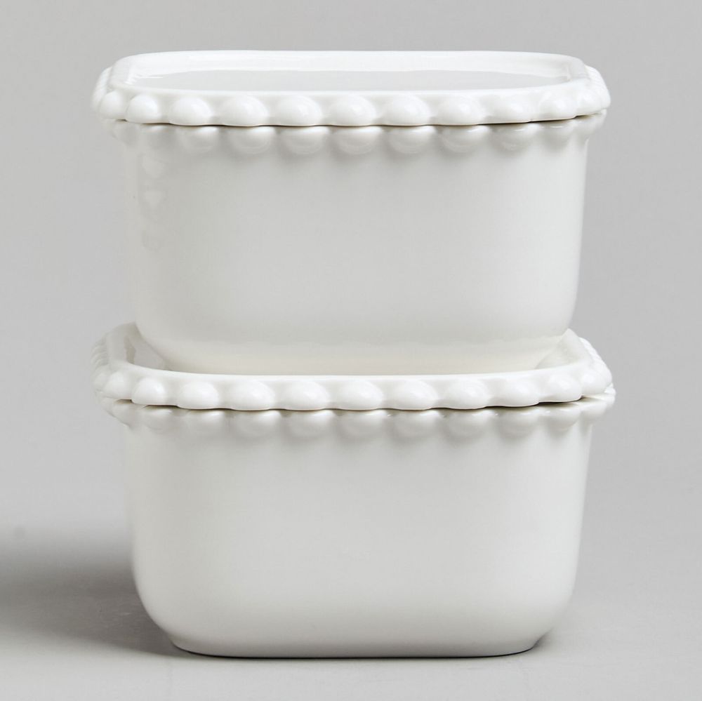 НАБОР ИКОРНИЦ LEFARD "PEARL" С КРЫШКАМИ 2 ШТ. КВАДРАТ. 10*5,5 СМ 200 МЛ