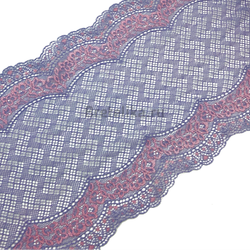 Кружево эластичное фиолетово-розовое 17 см