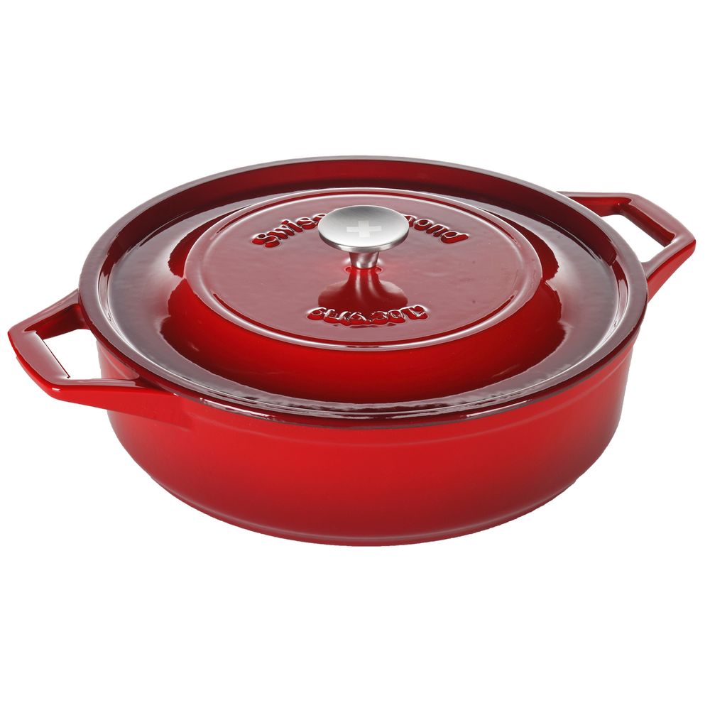 Чугунный сотейник Swiss Diamond PC 932CR