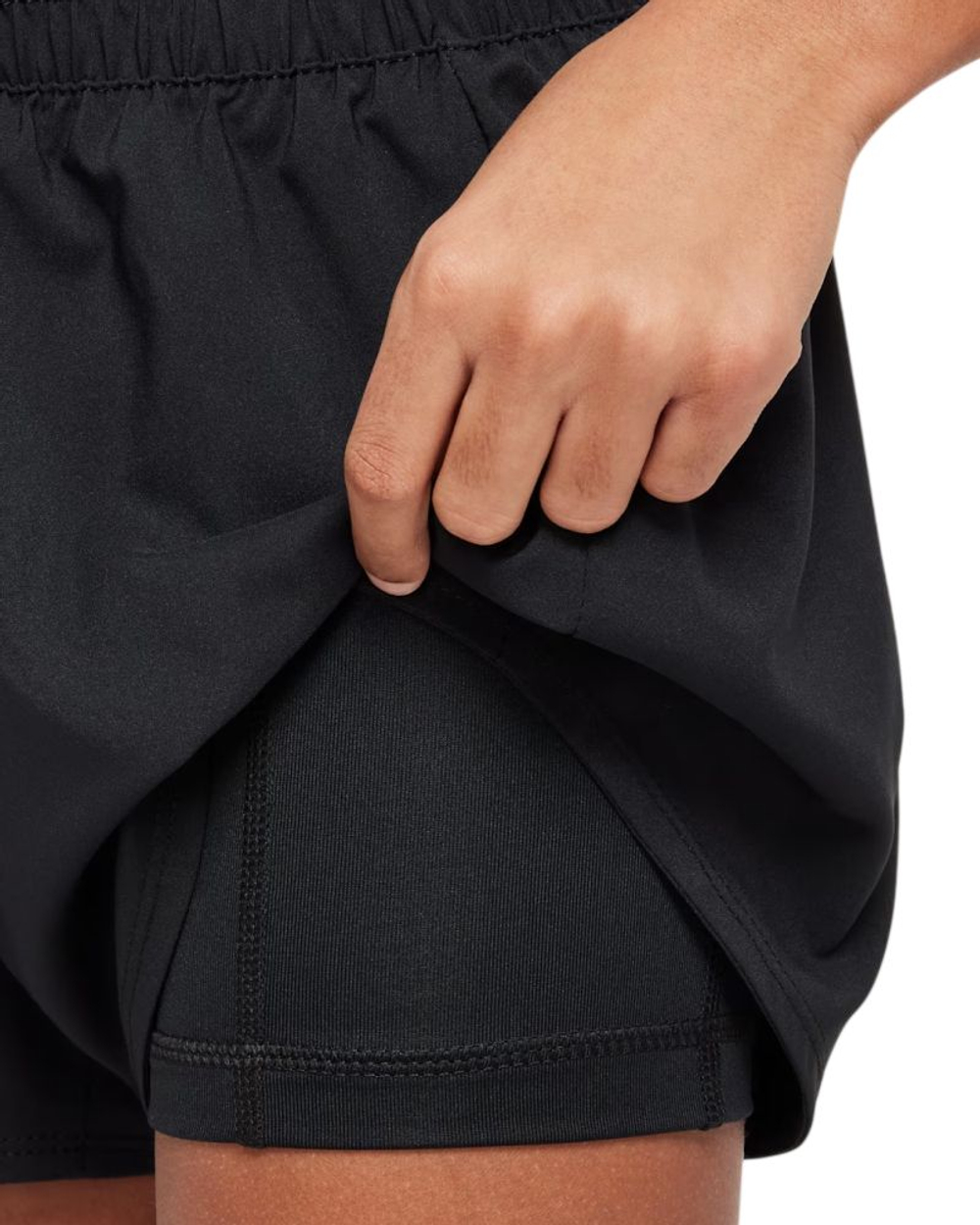 Шорты для девочки теннисные Nike Girls One - black/white