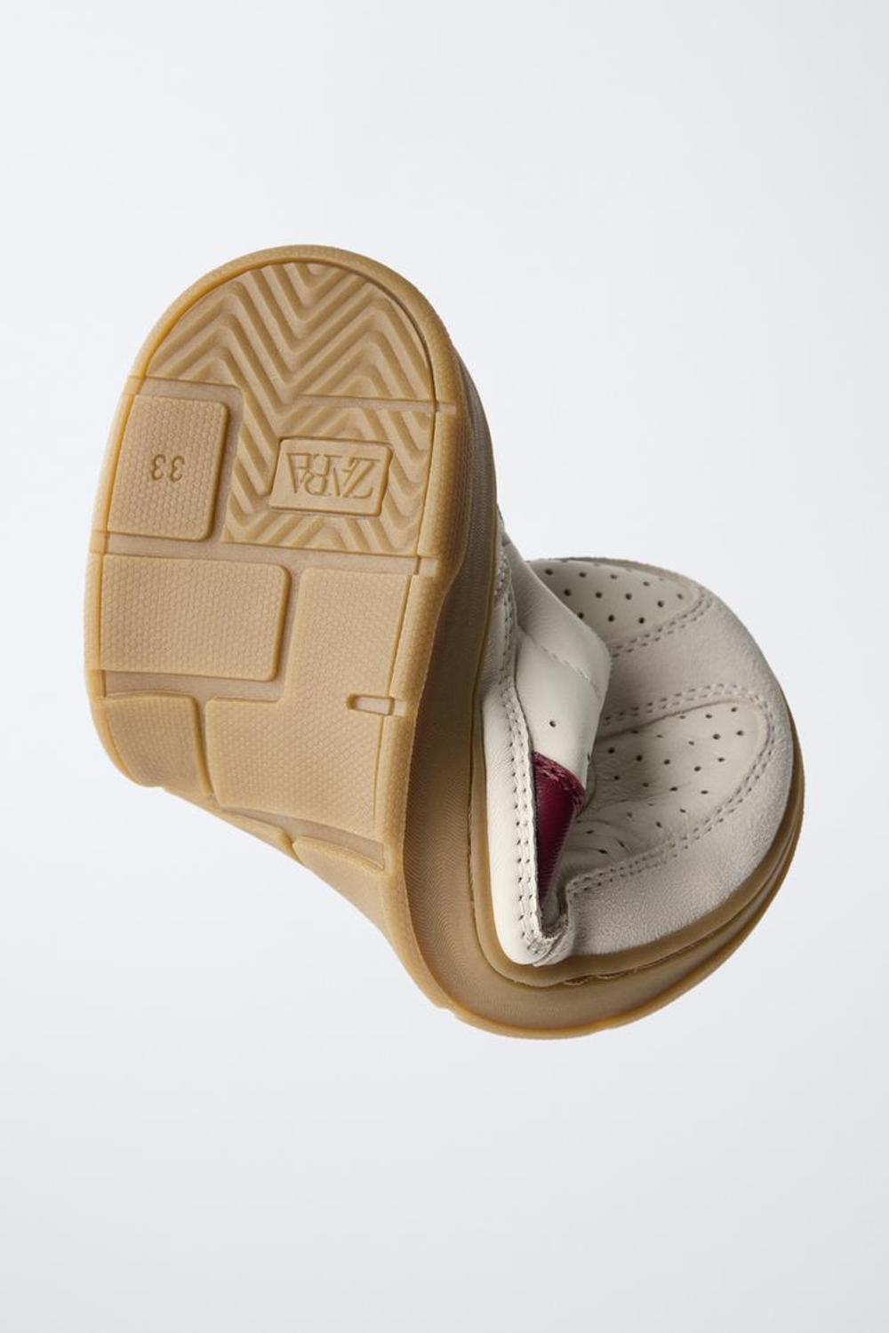 ZARA КРОССОВКИ BAMBA PIEL BAREFOOT, БЕЛЫЙ