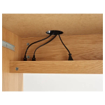 Письменный стол с ящиками - IKEA MICKE, 105х50 см, имитация дуба/черный, МИККЕ ИКЕА
