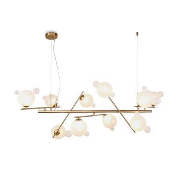 Подвесной светильник 10*G9 FR5374PL-10BS латунь Flaty Freya