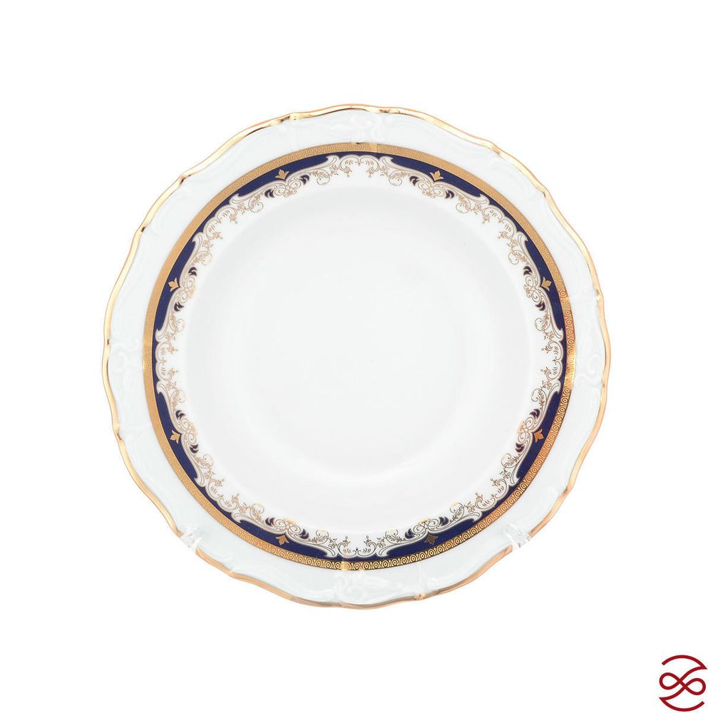 Набор глубоких тарелок Thun Мария Луиза Синяя лилия 23см (6 шт)