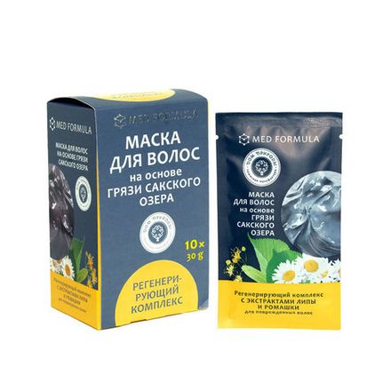Маска для волос с грязью Сакского озера "Регенерирующий комплекс"