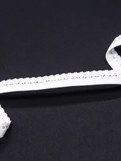 001 Белый Резинка ажурная ДНС, 9 мм Турция (фасовка)