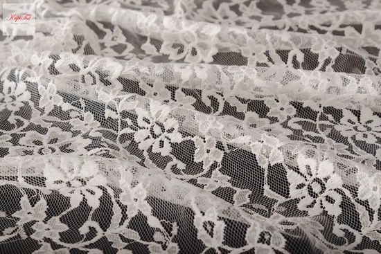 Длинные шторы Люси-Т гипюр жаккардовый (белый)