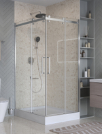 Душевой уголок 120х90см BelBagno MARINO-2-AH-2-120/90-C-CR профиль хром, стекло прозрачное