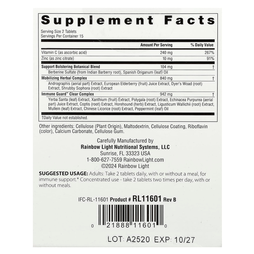 Rainbow Light, Counter Attack®, 30 таблеток