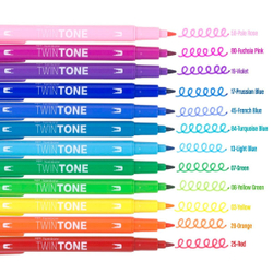 Tombow TwinTone 12 Color Rainbow Set