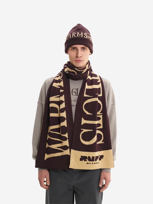 Шарф Ruff Global Warms Hugs Protects винный
