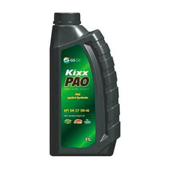 L2083AL1E1 Kixx PAO 5W-40 синтетическое моторное масло (1 литр) старая тара