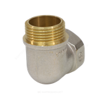 Угольник латунь никель Ду 15 (1/2") ВР/НР 9002 ГОСТ 32585-2013 Aquasfera 9002-01
