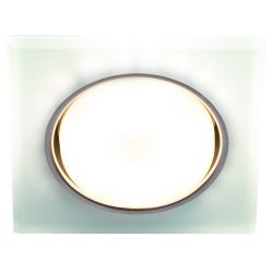 Встраиваемый светильник со светодиодной подсветкой ЭРА DK LD50 FR GX53 белый матовый