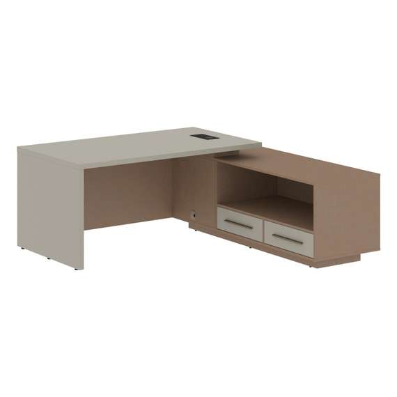 Стол руководителя с тумбой VCT 1919(R)  1900х1900х750 VELION