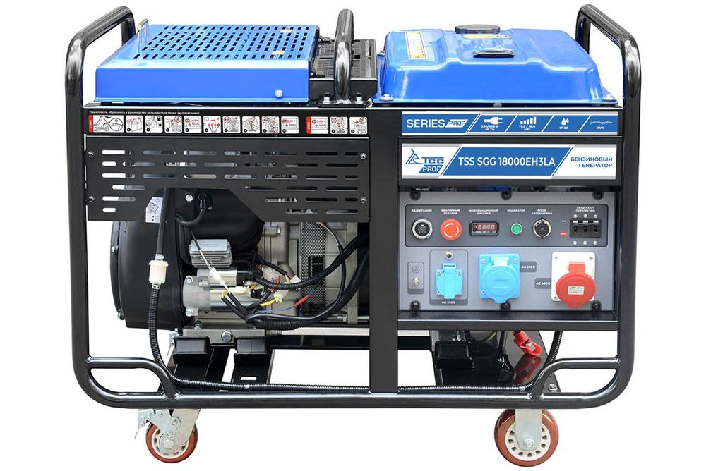 Генератор трехфазный TSS SGG 18000EH3LA - [17 кВт / 32.3 А] привод Loncin, с АВР