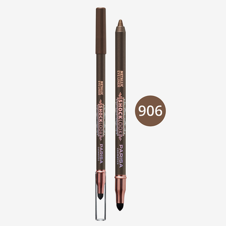 Parisa Карандаш для глаз Shock Look Metallic, тон №906, Cocoa