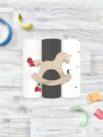 Сет из 3х пелёнок Mjölk Брусника/Steel Grey/Ночное Небо