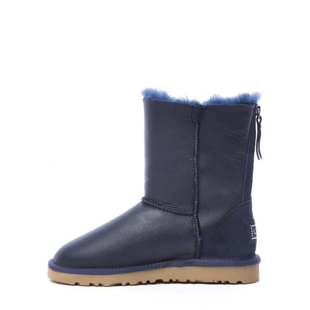 Угги Short Zip Metallic Navy