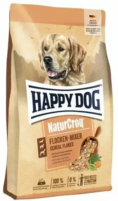 Happy Dog Flocken Mixer - хлопья для собак для смешивания с влажным кормом (кукуруза, овес, горох, морковь, травы)