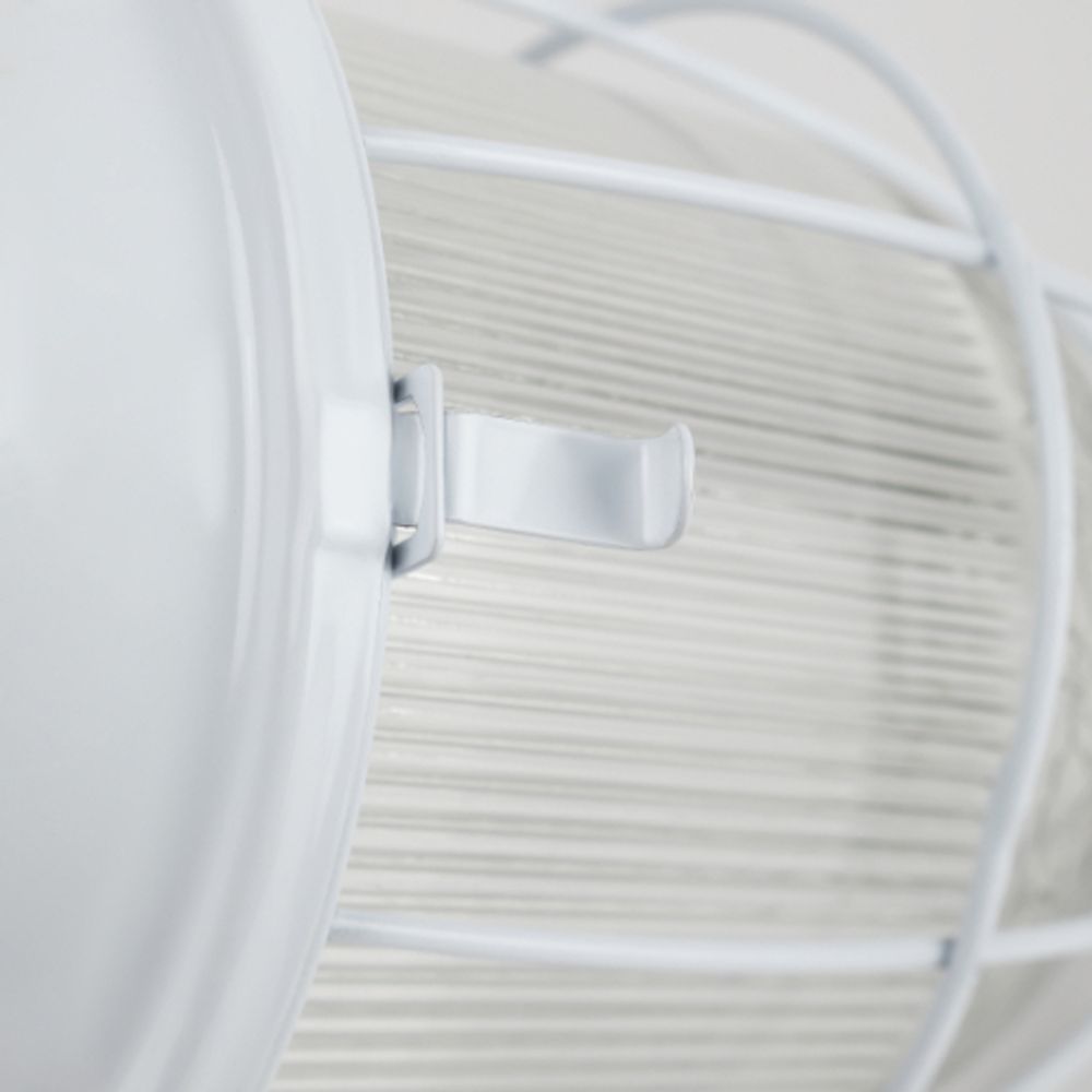 Светильник ЭРА НСП 41-200-003 с решеткой Желудь сталь стекло IP54 E27 max 200Вт 172х306х315 белый