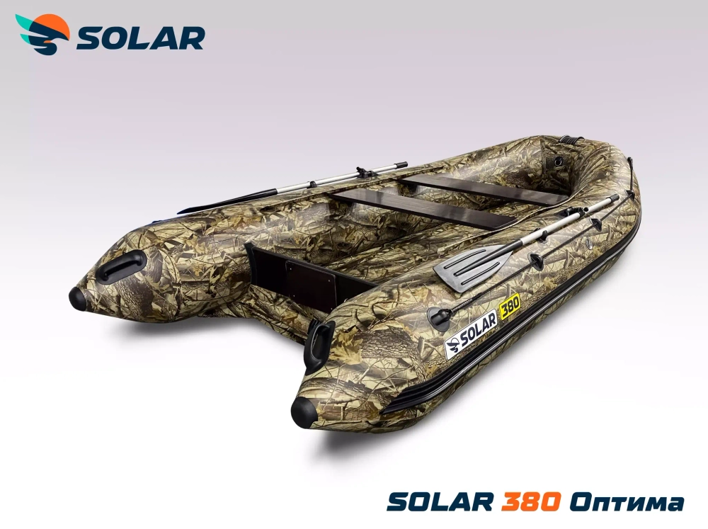 Лодка надувная моторная solar-380 к (оптима)