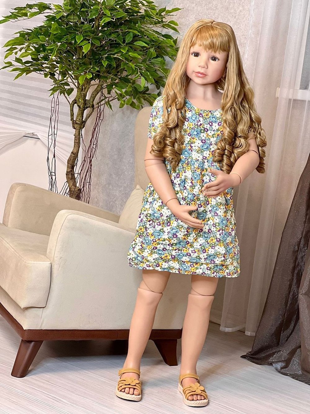 Кукла Реборн ростовая 120см в пакете (FA-252)