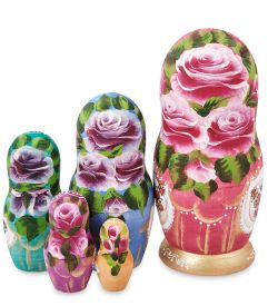 Народные промыслы МР-44/ 2-B Матрешка 5м «Василина с гармошкой»