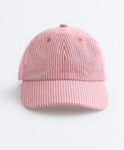 OYSHO Кепка из 100%-го хлопка в полоску, красный