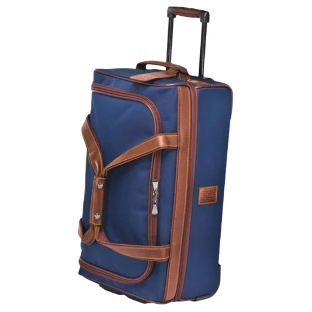 LONGCHAMP Boxford Polyester Canvas Trolley Bag 20 Inch Men"s Blue