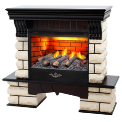 Электрокамин RealFlame Kavkaz 24/25,5 AO античный дуб с очагом 3D Firestar 25,5