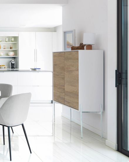 Стул Konna светло-серый вельвет La Forma Испания 