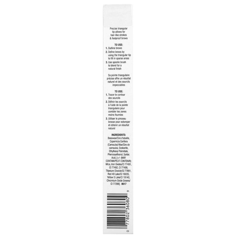 wet n wild, Ultimate Brow, выдвижной карандаш для бровей, темно-коричневый, 0,2 г (0,007 унции)