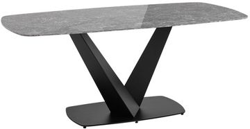 Стол обеденный Grey 180*90 керамика черная