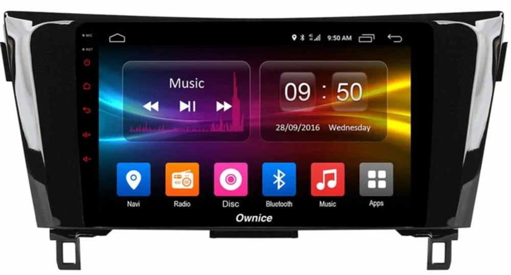 Магнитола для Nissan X-Trail T32, Qashqai J11 2014-2022 (рамка маленькая) - Carmedia OL-1675 IPS, Android 10, 8 ядер (TS18), 4G SIM-слот