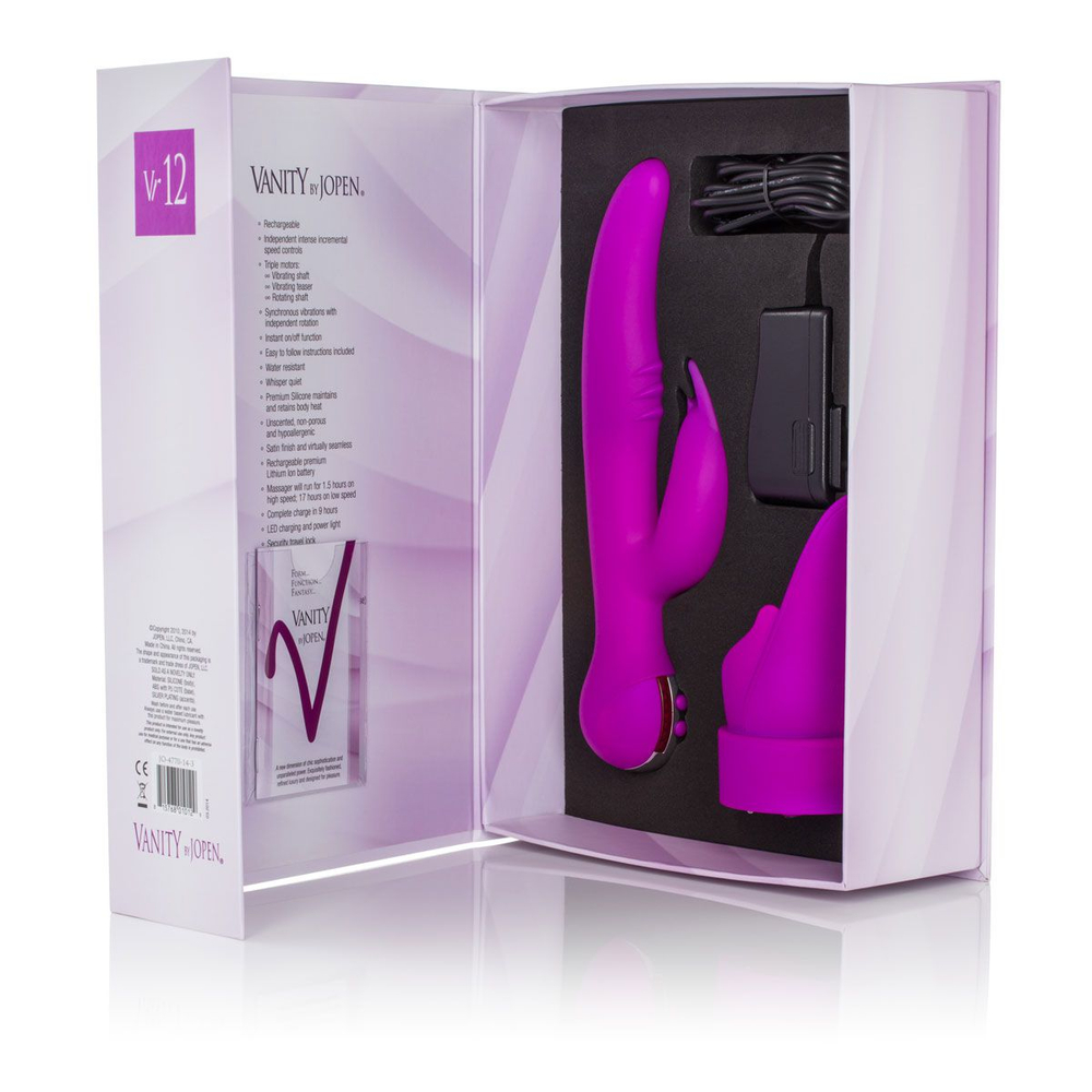 Эксклюзивный хай-тек вибратор VANITY BY JOPEN VR12 - 23,5 см. (Цвет: фиолетовый)
